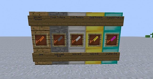 Pickaxes are made drills!