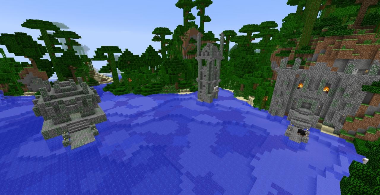 The Adventurer 2 Water temples (1.2) Minecraft Map