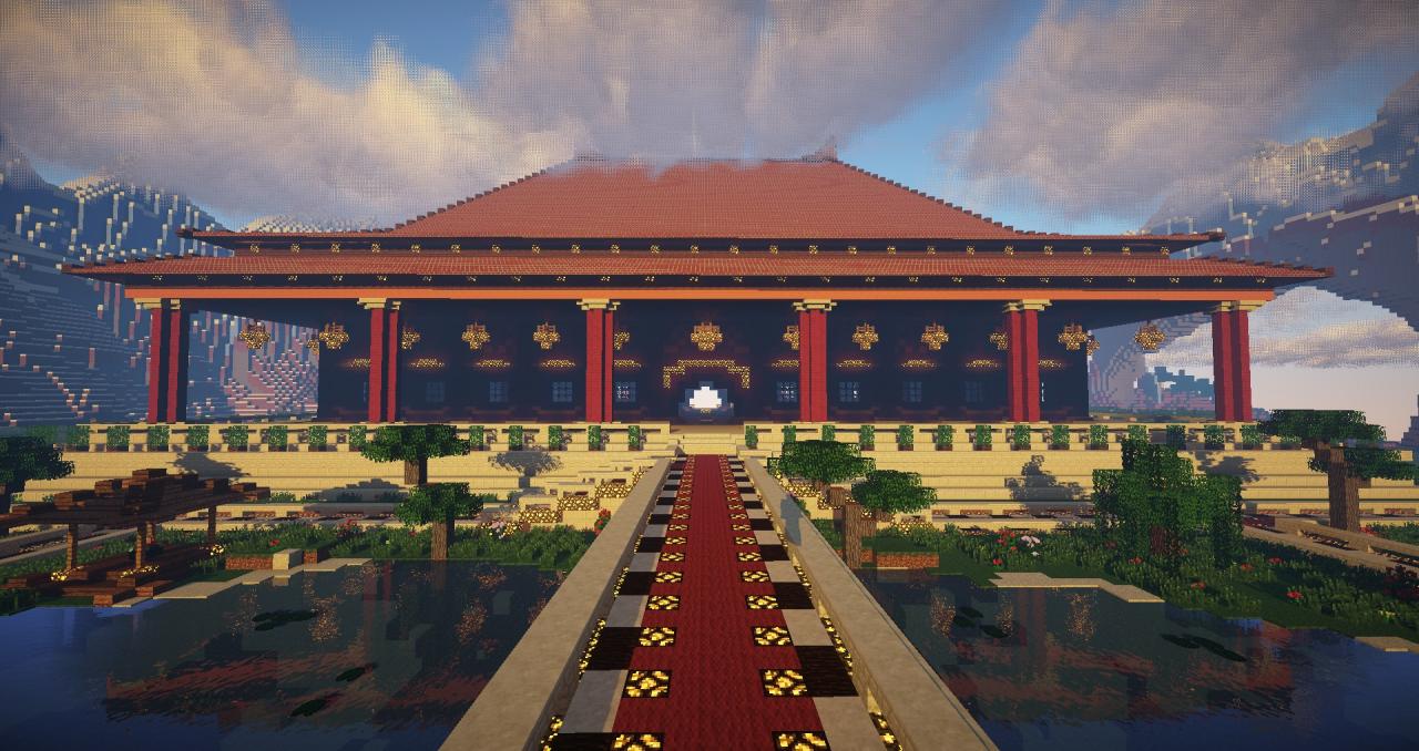 Huge Chinese Temple Minecraft Map