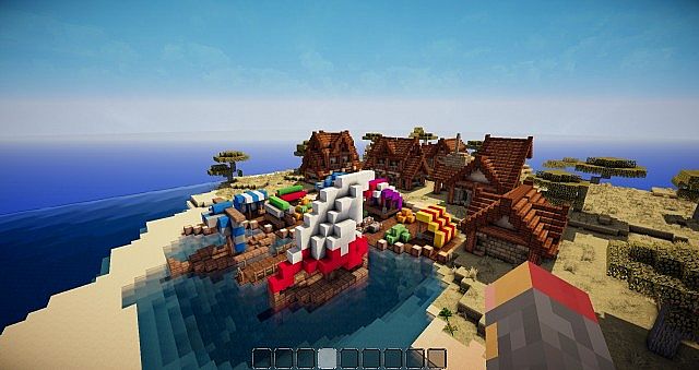 Bluewynn Medieval Fishing Village Minecraft Map