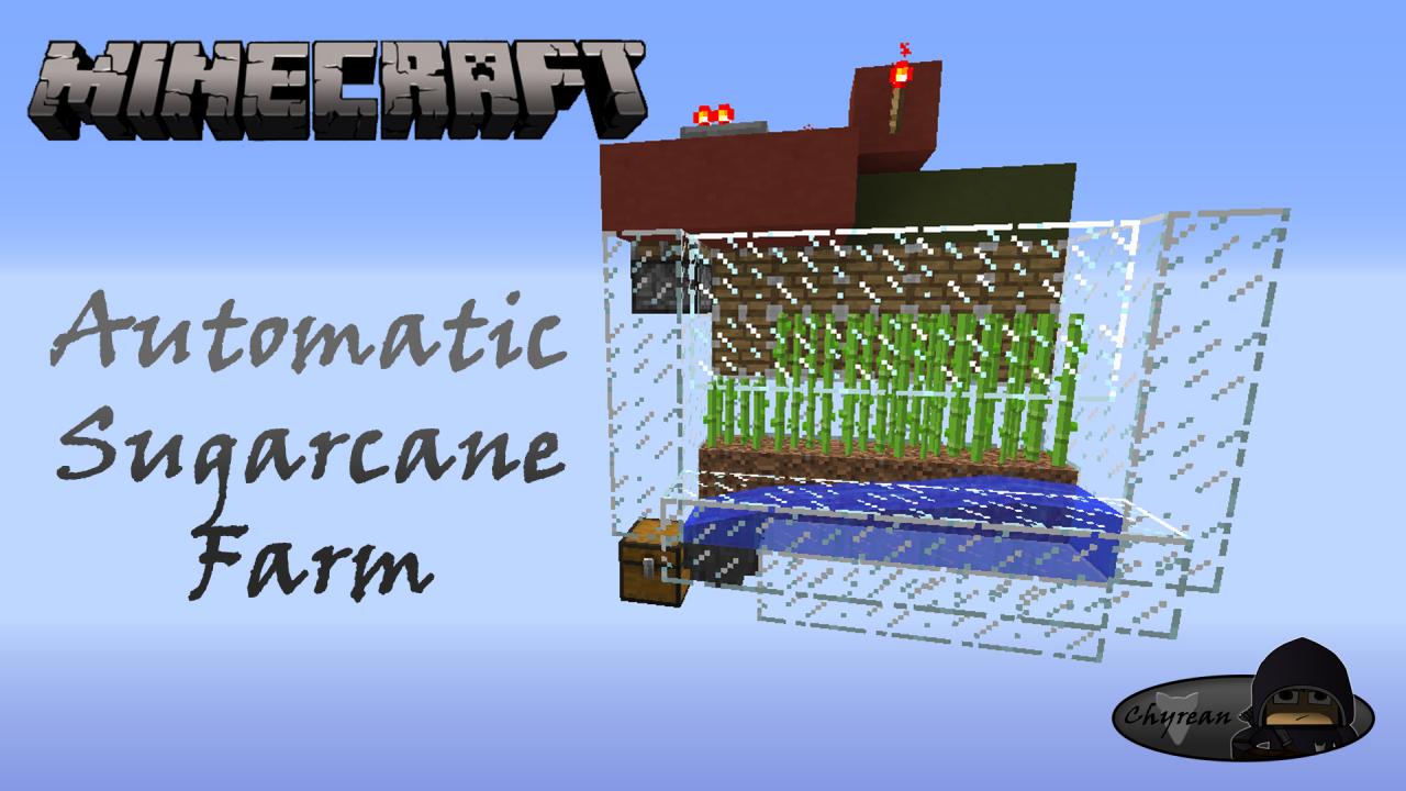 Minecraft Automatic Sugarcane Farm Minecraft Project