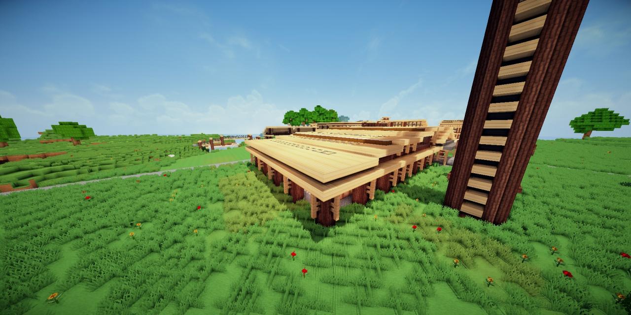 Modern Eco Village Lumberjack Storage Area 1 Minecraft Map