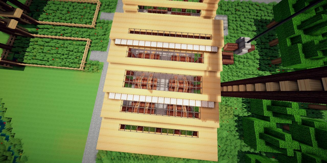 Modern Eco Village Lumberjack Storage Area 1 Minecraft Map