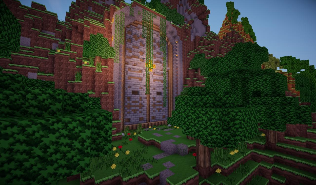Medieval Huge Dungeon Door [Schematic & World save] Minecraft Map