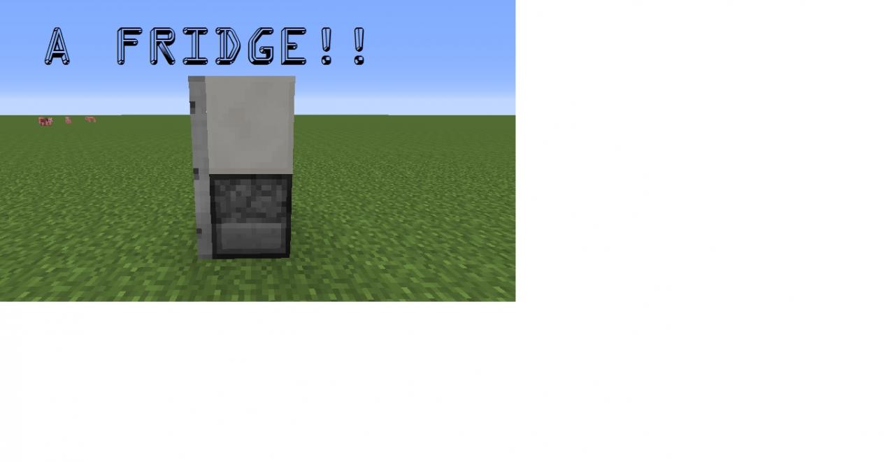 How to make a refrigerator! Minecraft Map