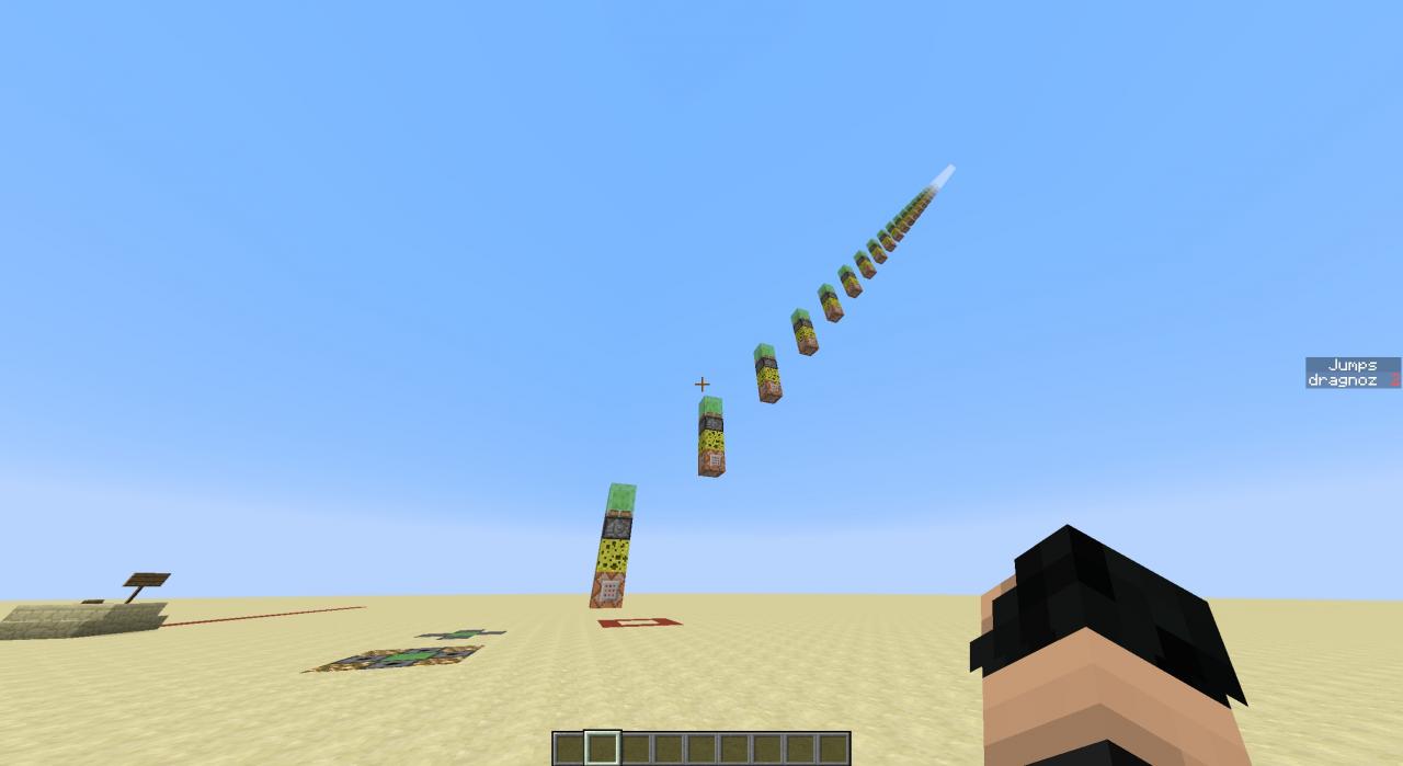 Quick minigame auto detect slimeblock Jump Pads Minecraft Map