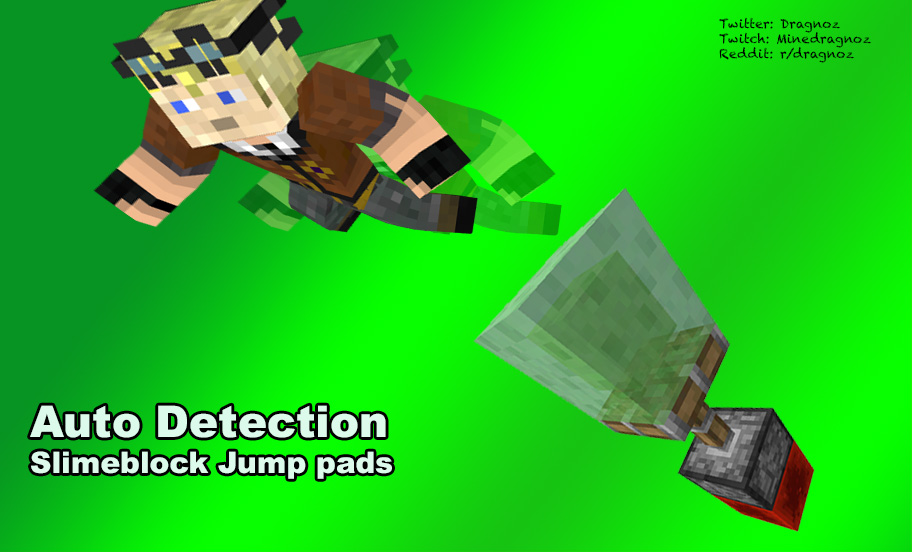 Quick minigame auto detect slimeblock Jump Pads Minecraft Map