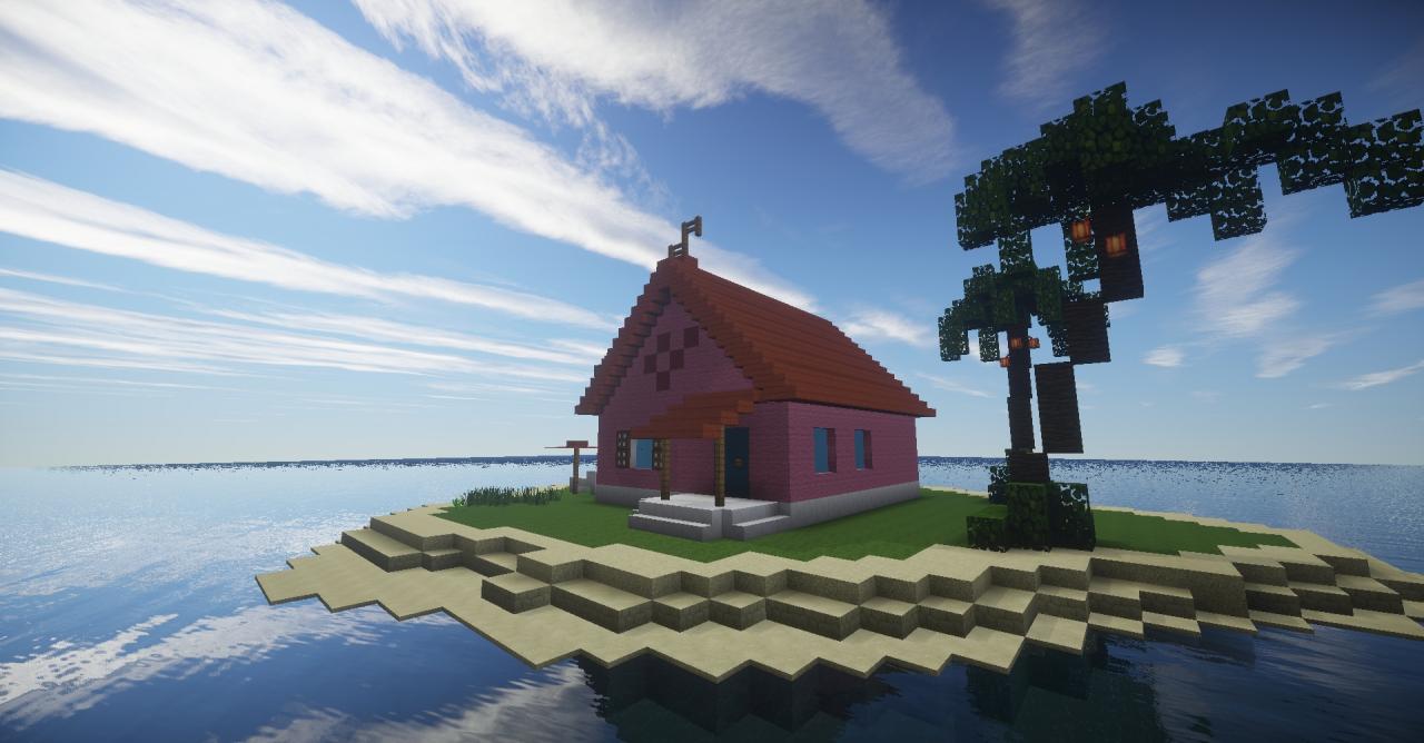 Dragon Ball Z Kame House Minecraft Map