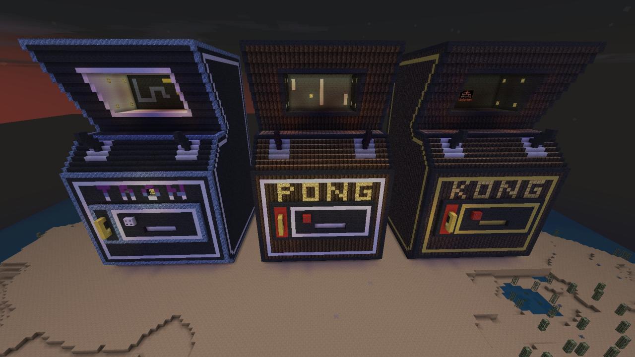 Giant Arcade Machines Minecraft Project