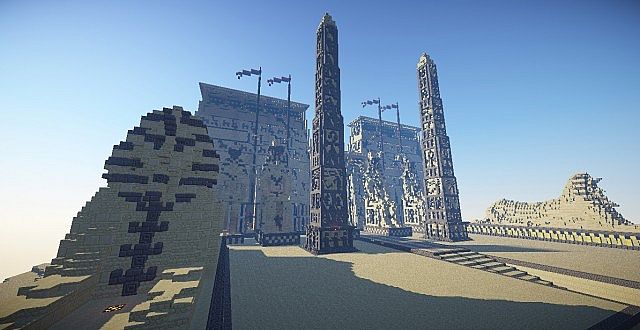 Temple of Amun-Ra at Luxor Minecraft Project