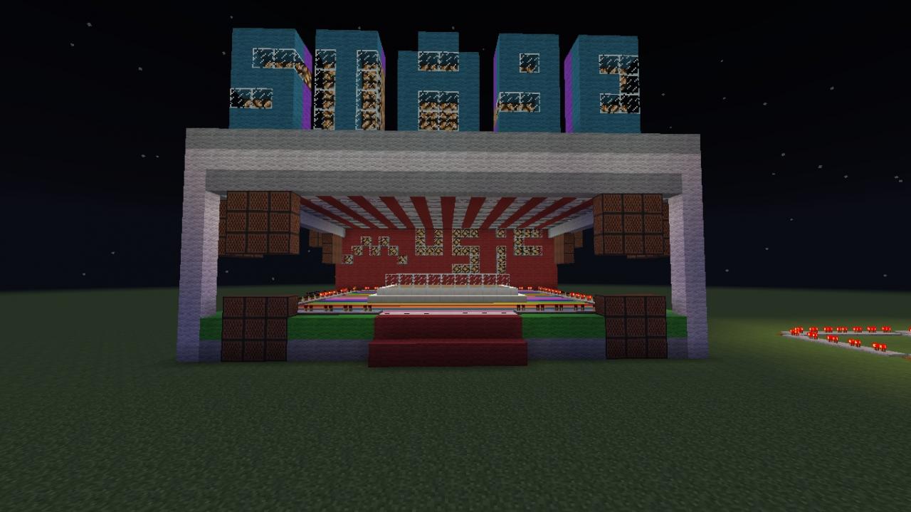 music stage Minecraft Map