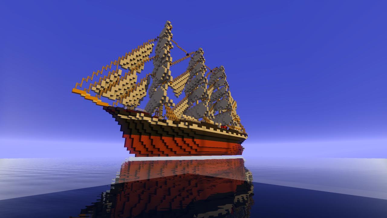 The Kruzenshtern sailing ship Minecraft Map