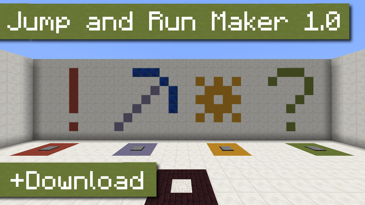 Jump-and-Run-Maker 1.0 [Minecraft 1.8] Minecraft Map