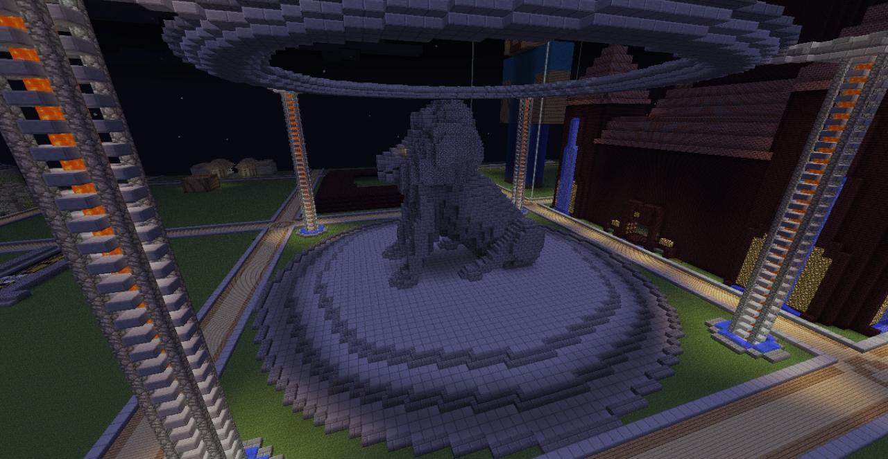 Lion Statue Minecraft Map