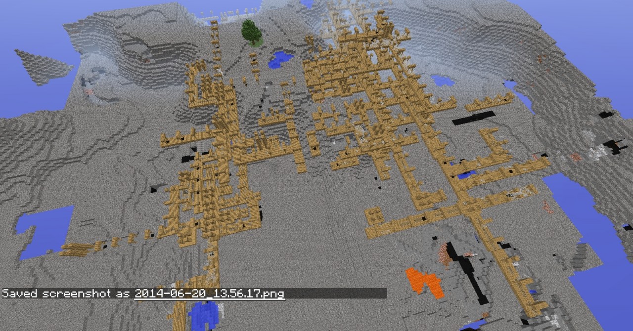 Survival Mineshaft Minecraft Map