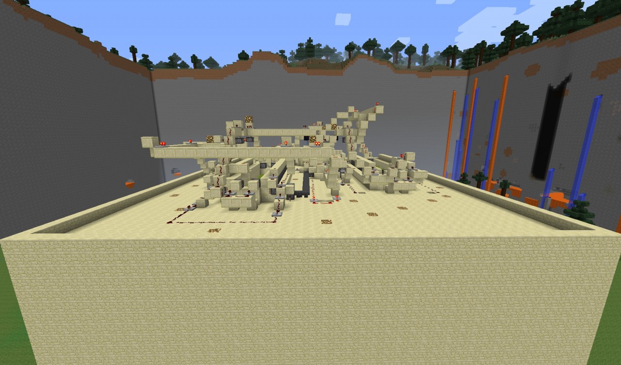 Automated Sugar Cane catcher Minecraft Map