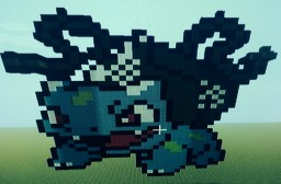 Bulbasaur Art (3D Vine Whip!) Minecraft Map & Project