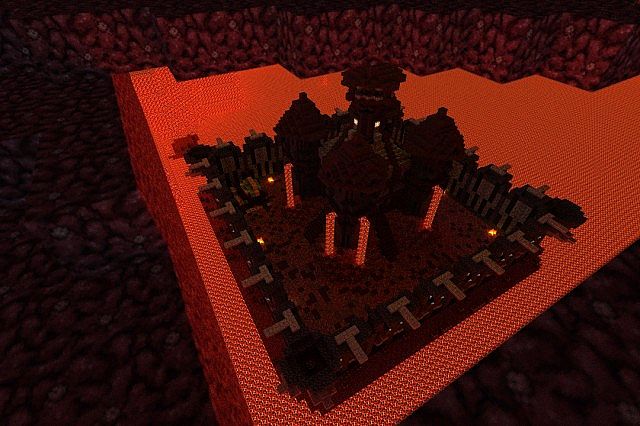 Personal Sized Nether Castle Minecraft Map