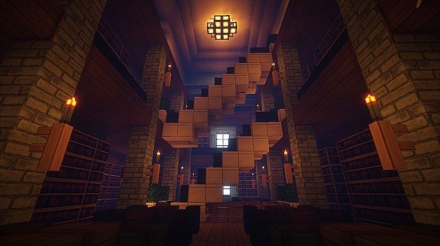 Modern Library By Komnaz Minecraft Project