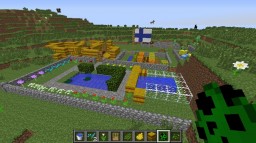 Beautiful garden PLUS hay house and farm Minecraft Map & Project