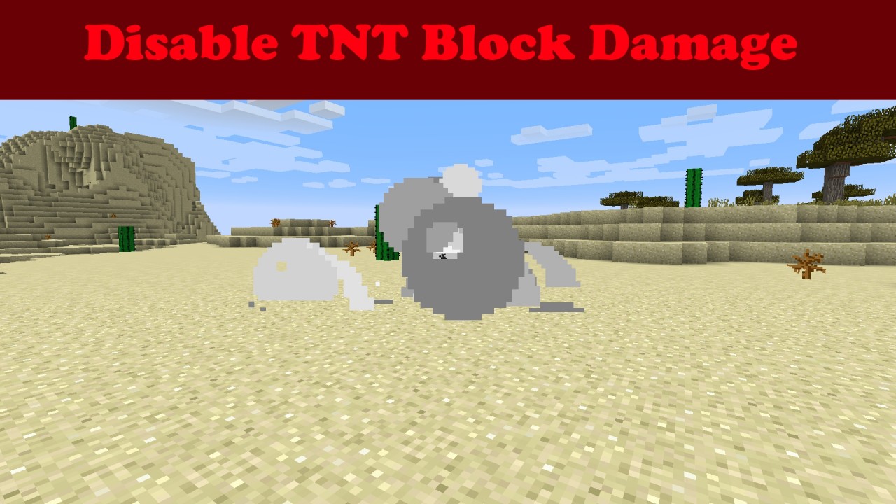 Disable TNT Block Damage Minecraft Map