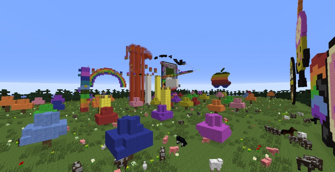 Super Jump (Parkour) Rainbow [HARD] Minecraft Map