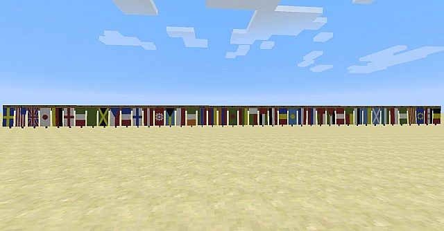 42 World Flags In Minecraft Banners Jolly Ol Brits Minecraft Map