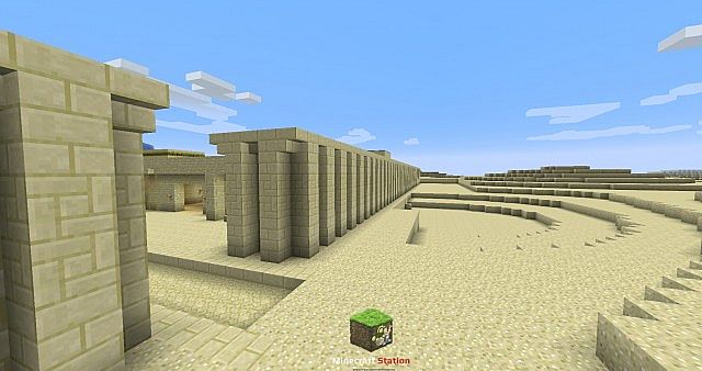 Ancient Egypt 10 Buildings + Wall Minecraft Project