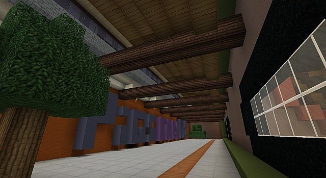 Laboffice underground hallway