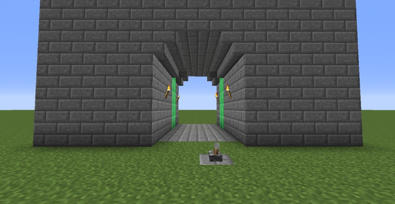 4 x 5 Gate with compact redstone Minecraft Map