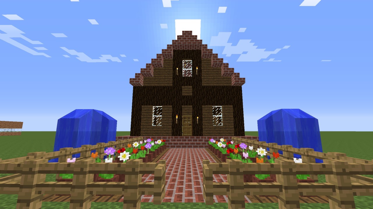 Wood and Brick House Minecraft Map