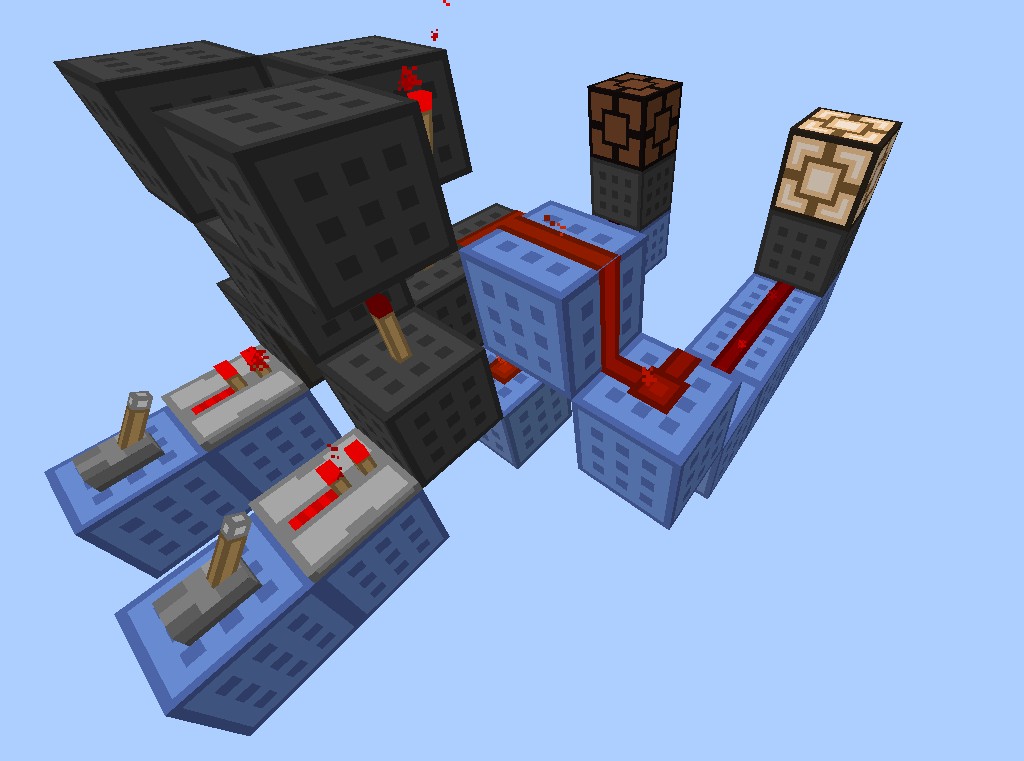 MK's Simple XOR gate [3x5x3] [3 ticks] Minecraft Map
