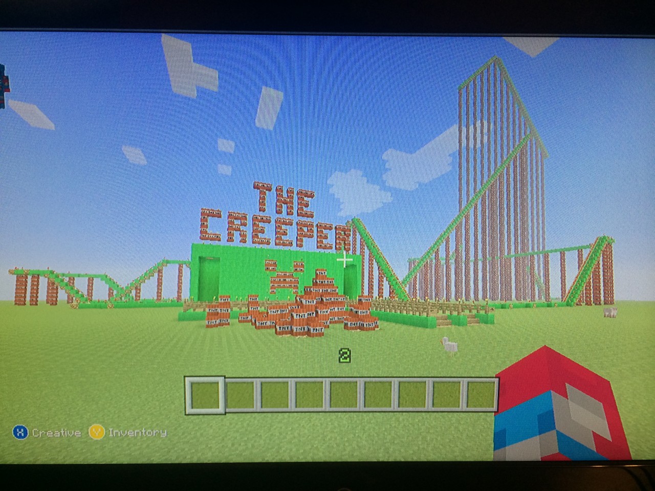Roller coaster "the creeper" Minecraft Map