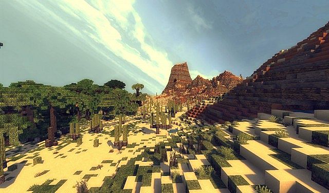 Mesa rocks and the jungle wilderness