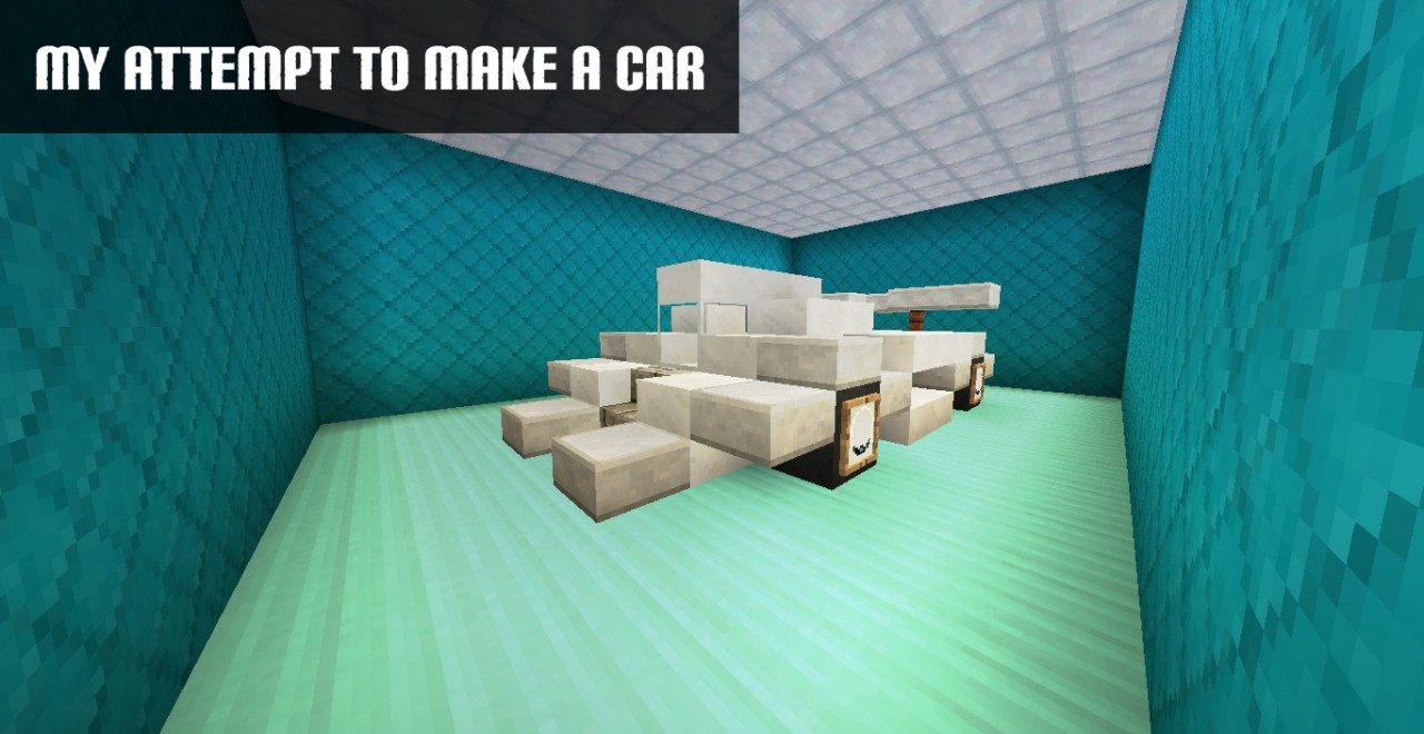 My attempt to make a car Minecraft Map