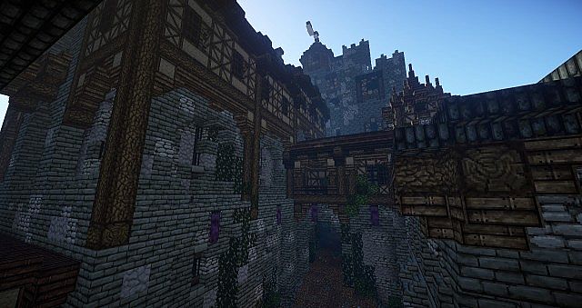 The keep after you pass through the gatehouse