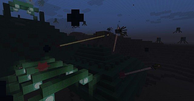 Corsola guardians having a war with the Tentacool squids