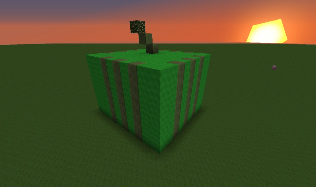 Melon Pixel Art Minecraft Project