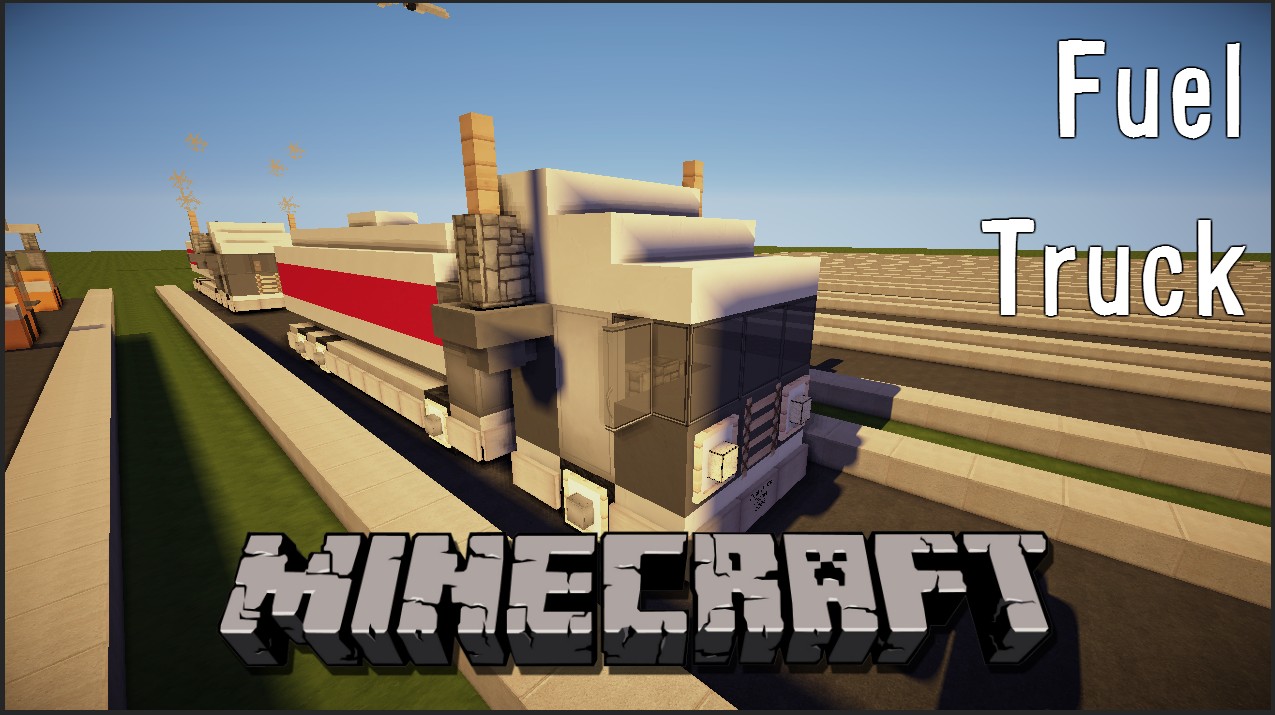 Minecraft Vehicle Fuel Truck (with TUTORIAL) Minecraft Map