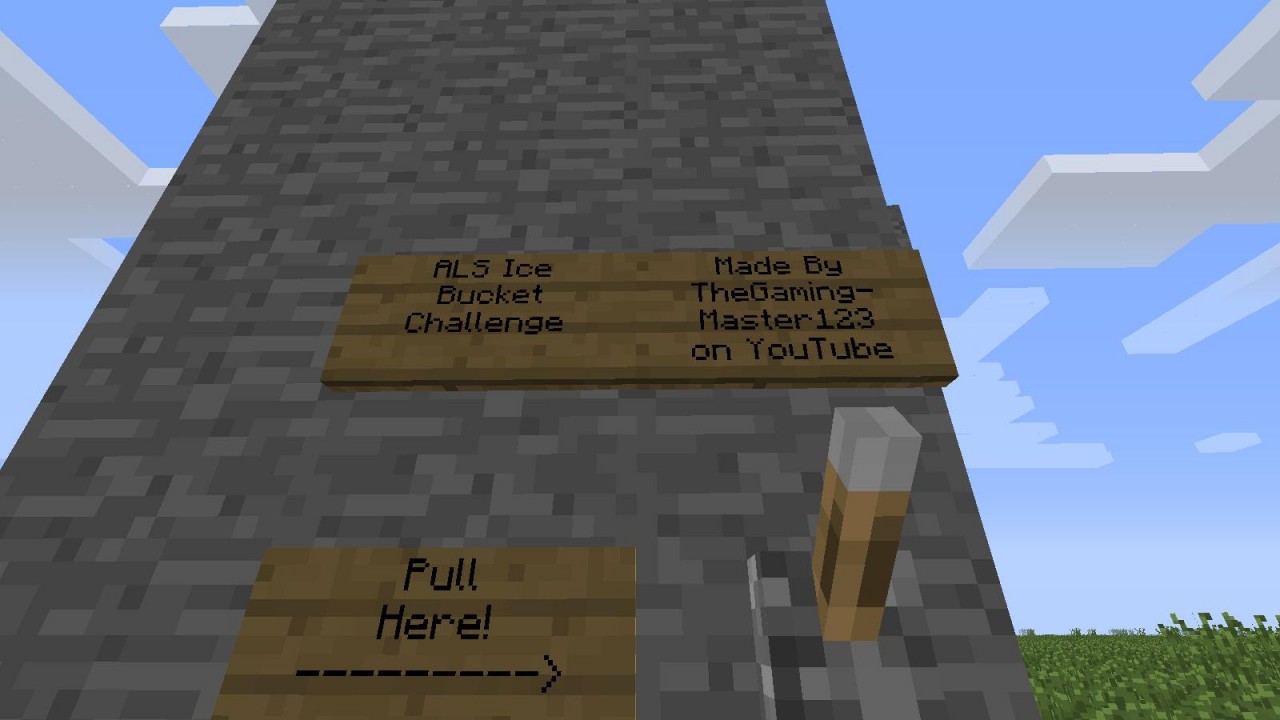 ALS Ice Bucket Challenge Minecraft Map
