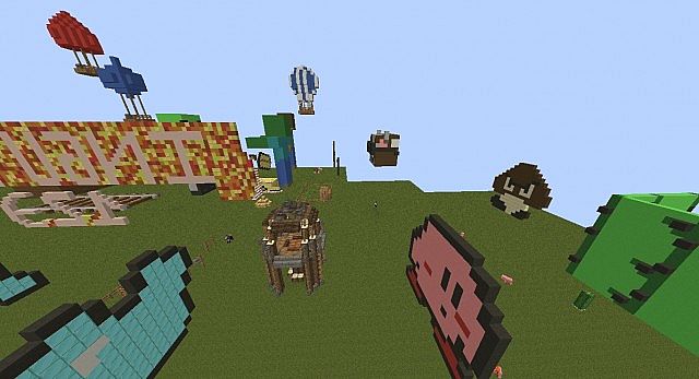 Pixel Art World Minecraft Map