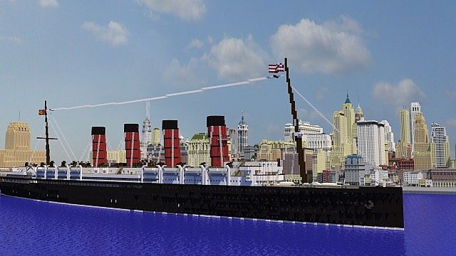 The Lusitania in New York
