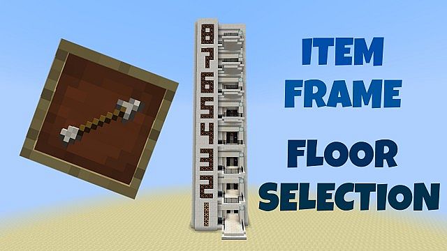 Multi-Floor Elevator with Item Frame Floor Selection