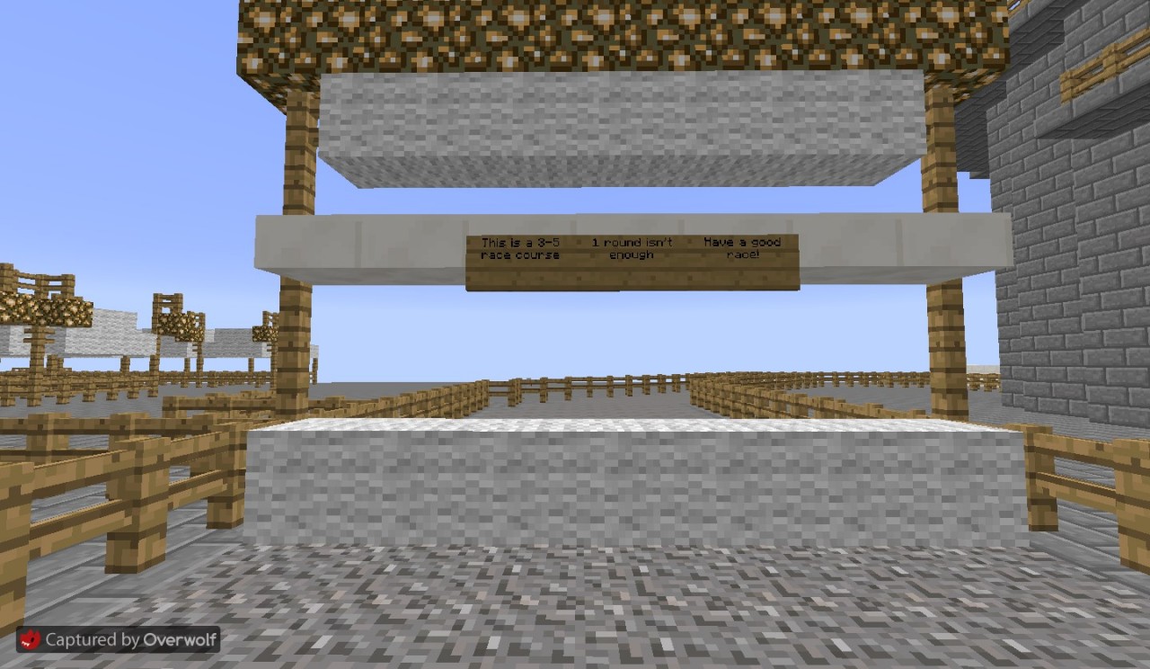 Horse Racing arena by TimedGaming Minecraft Map
