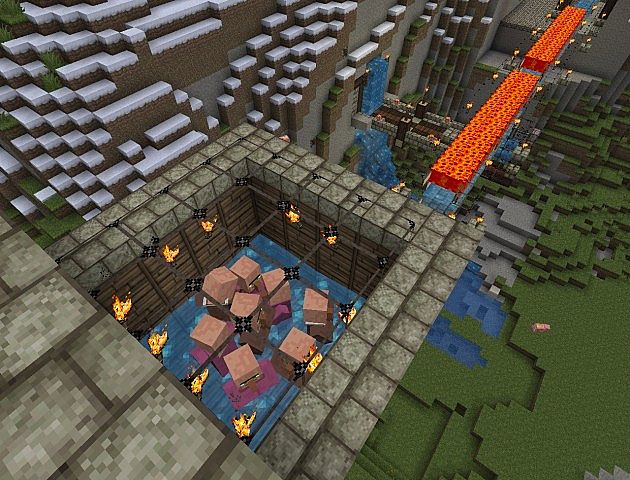 Iron Golem Farm Minecraft Project