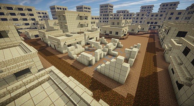 The Broken building with the open area behind it
