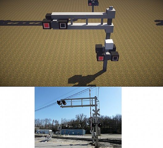 US Railroad Crossing Signals | Realistic [+Schematic] Minecraft Map