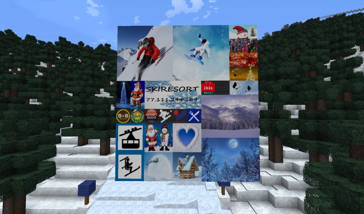 Winter Sports Snowboard version Minecraft Texture Pack