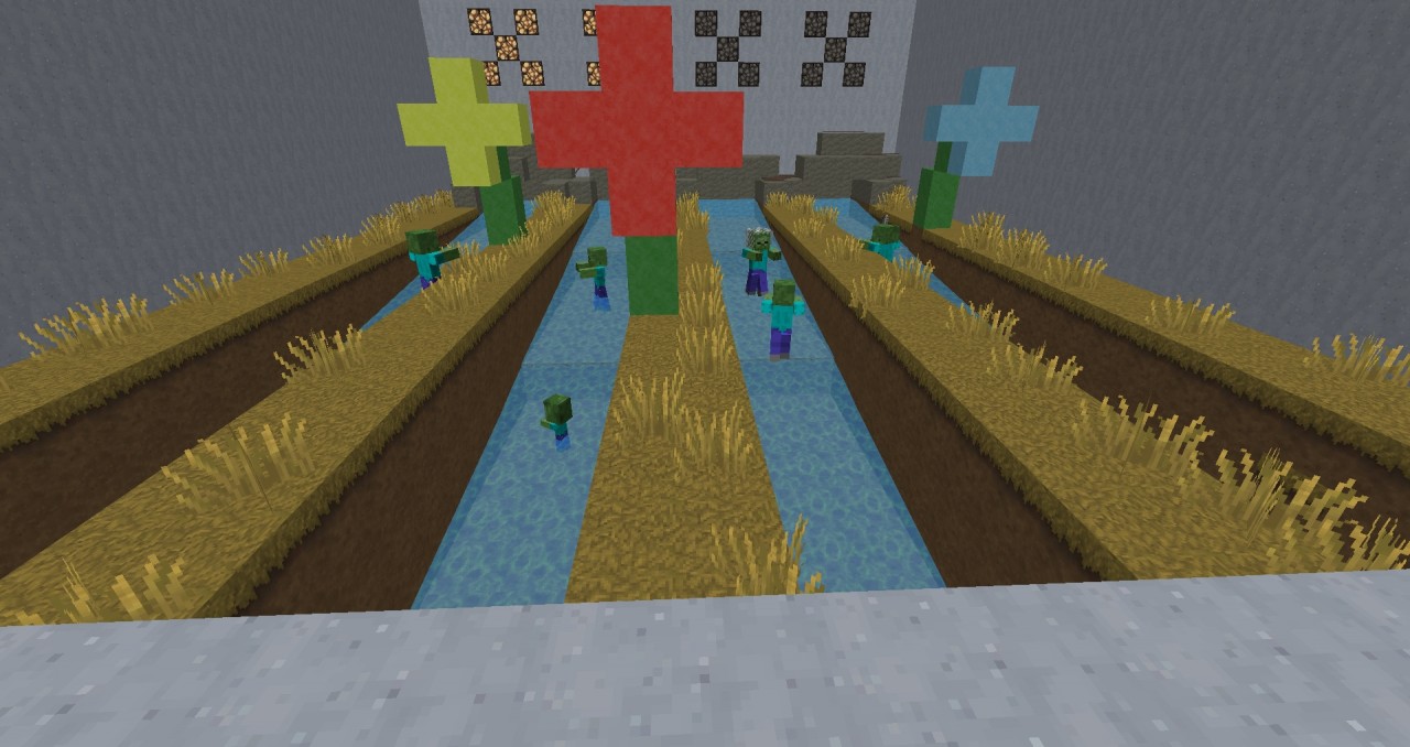 Plants Vs Zombies! Minecraft Map