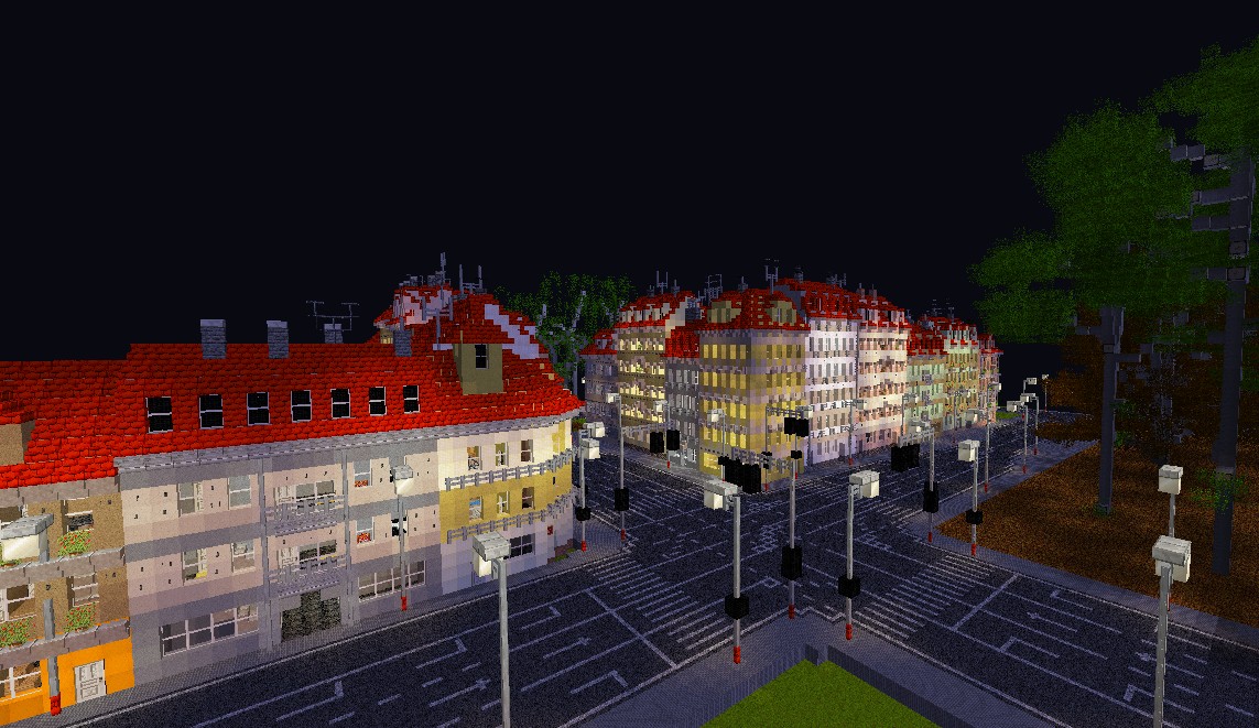 SNRE Giant pack of "Art Nouveau" buildings HQ Minecraft Map